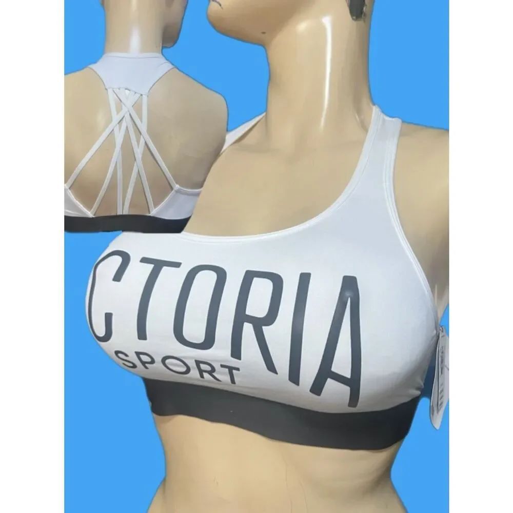 Victorias Secret The Player Unlined Strappy Victorias Racerback Sport bra M